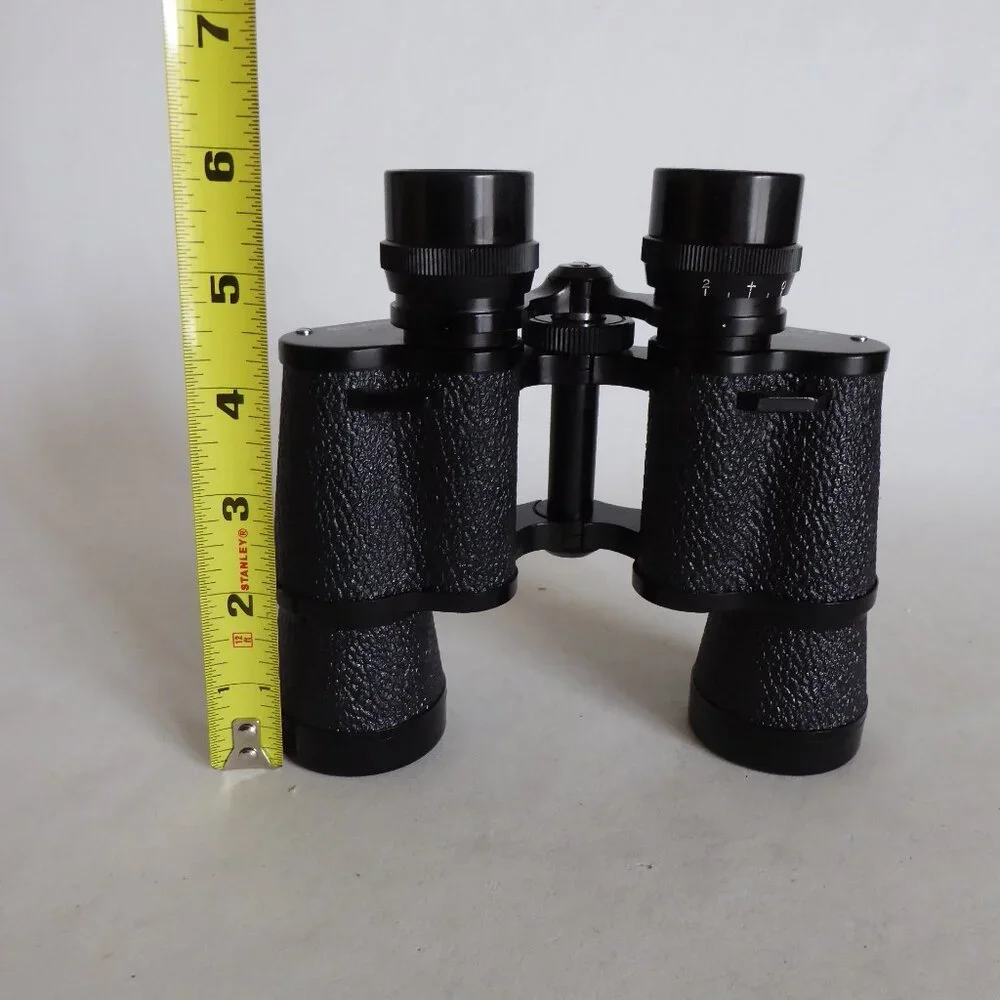 VINTAGE 7 x 35 BELMONT LIGHTWEIGHT FIELD VIEW BINOCULARS IN BLACK CASE